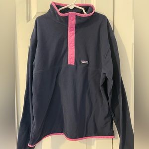 Girls Patagonia snap t pullover fleece